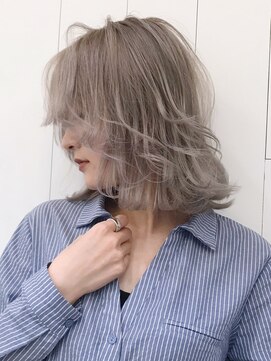 アルバム 銀座(ALBUM GINZA) ミディアム顔周りレイヤー美髪おくれ毛_ba208351