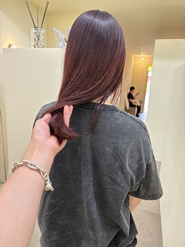 ヒントステーション(HINTSTATION) 〈浅草 半個室〉コスメストレート/ピンクラベンダー