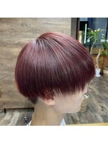 スカイフィールドヘアー(SKY FIELD HAIR) ナチュラルマッシュ×レッドブラウンカラー