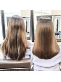 【大人女性】セミロングのストレート