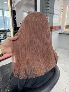 ラピス 渋谷本店(Lapis) ピンクラベンダーカラー/髪質改善/韓国風/ストレートヘア/艶髪