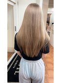 ブリーチ1回で叶えるベージュカラー！