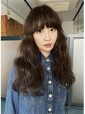 【ON】　ブラウンカラー　× ロングウェーブヘア