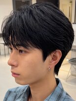 アンサー 渋谷(ANSWER)&nbsp;シースルーセンターパートフェザーパーマ髪質改善縮毛矯正韓国