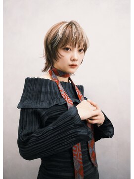 ザクザクショートウルフ/セクションカラー