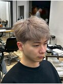 表参道駅MEN’S/ニュアンスパーマ/刈り上げセンターパート