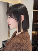 ★ オリーブグレー/前髪/レイヤー/髪質改善/縮毛矯正/原宿24