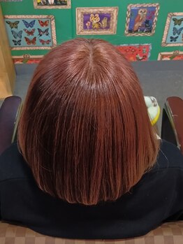 コットンクラブ(COTTON CLUB)の写真/明るく傷みにくい白髪染め当店にお任せ！髪も心も輝いて！艶髪美髪の大人女性へ　写真はアンブレラカラー