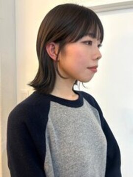 パーク 福岡天神西通り店(parc) 外ハネボブ 小顔カット 艶トリートメント グレージュ 艶髪