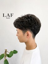 ラフヘアー(LAF hair)&nbsp;フェザーパーマ　ニュアンスパーマ　大橋メンズヘア　大橋眉毛
