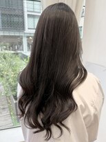 バイオレット 表参道店(Violet)&nbsp;くびれレイヤー韓国ヘアダークブルーグレーヘアーロングレイヤー