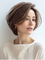 Heart's美人設計と白髪ぼかし専門店 青山表参道店 脱白髪染め/ショートヘア【ハーツ】&nbsp;白髪ぼかし脱白髪染め似合わせショートボブ40代50代60代