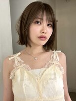 メゾンアクア 表参道(Maison ACQUA)&nbsp;>ボブレイヤーベージュカラー髪質改善ストレートパーマ