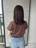 ジョワイユヘアーデザイン(Joyeux) joyeuxボルドーカラー/顔まわりレイヤー【盛本彩乃】