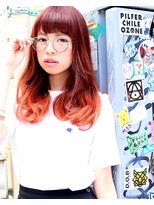 ヘアサロン ガリカ 表参道(hair salon Gallica) ☆ ピンクグレージュ × グラデーション クセ毛風 longstyle ☆ 