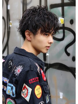 ネイビー(NAVY) 【NAVYオススメ】横顔キマる 2ブロックマッシュ×ウェーブパーマ