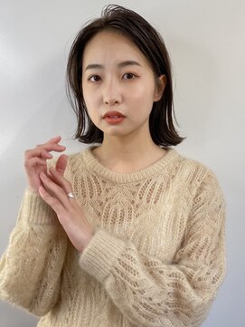 デート 下北沢(DATE) 【Alan Smithee下北沢】大人綺麗外ハネ×アッシュブラウン