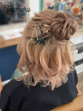 タグマル ハーフお団子アレンジ☆