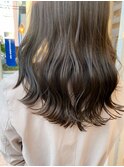【柴田】ミディアムヘアショコラベージュボブルフ魅力倍増カール
