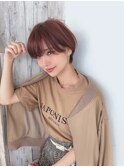 アッシュベージュ×マッシュショート【TELA HAIR蘇我】