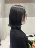 【有坂映哉】大人かわいい外ハネボブ/艶髪地毛風カラー<錦糸町>