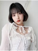 ワンホンボブダークアッシュ_大人ガーリーチョコレート_49205