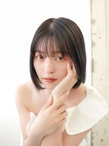 ラフィス ヘアー シュヴァル 熊本店(La fith hair cheval)&nbsp;【La fith】前下がりボブ×アッシュブラック