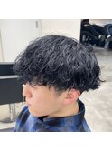 波巻きパーマ/マッシュ/刈り上げ/ツーブロック