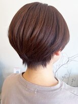 レポヘアー(Repos hair)&nbsp;20代30代40代髪質改善カラーチョコレートブラウンショートボブ