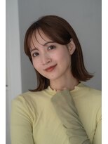 ガーデン ジングウマエ(GARDEN jingumae)&nbsp;葛西 /大人丸みボブ/シアーカラー/ワイドシースルーバング　20