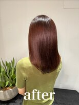 サルファ ヘアデザイン 名古屋 丸の内(S.ALPHA HAIR DESIGN)&nbsp;【アイロンを使わない縮毛矯正】シルエット改善《before有り》