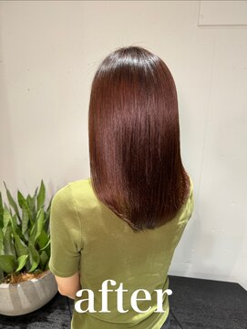 サルファ ヘアデザイン 名古屋 丸の内(S.ALPHA HAIR DESIGN) 【アイロンを使わない縮毛矯正】シルエット改善《before有り》