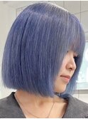 ブルーカラー[新宿駅/デザインカラー/レイヤーカット]