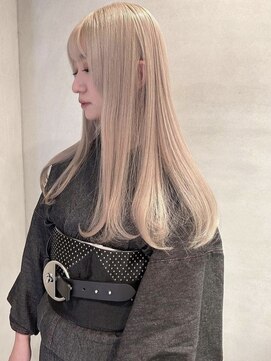 ペレ 梅田(PELE) 前髪/アンブレラカラー/こなれミディ/イメチェン/ウェーブパーマ