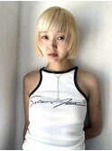 【表参道sheta/中澤】ハイトーンボブルフ小顔ワンレンボブ