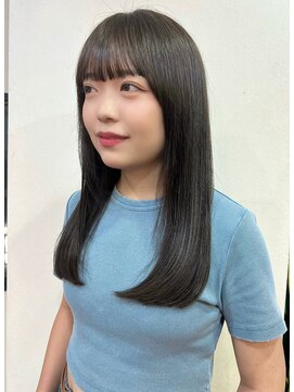 リコバイアフロート(riko by afloat) 切りっぱなしミディアム/オリーブグレージュ/オリーブカラー