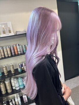 ペレ 渋谷(PELE) イメチェン/ホワイトブロンド/外ハネボブ/ワイドバング/渋谷