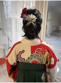 卒業式ヘアセット着付け