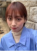 20代30代40代ワンカール小顔補正立体カットピンクアッシュ