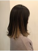 ナチュラルブラウン×ミディアムスタイル
