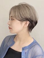 ハイライトバレイヤージュダブルカラーショートカット30代40代
