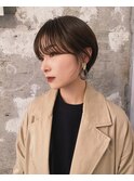 【sheta/三畑賢人】小顔黒髪オリーブベージュハンサムショート