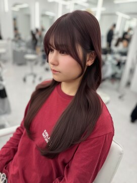 アマトウキョウ アユンチェ(AMA TOKYO×AYUNCHE) 韓国ヘア　2wayバング  レイヤーカット くびれヘア  顔周り