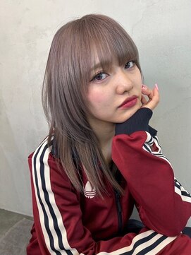 スリーバイベルベット(THREE...by velvet) メルティーグレージュ♪ブリーチカラー/ミルクティー/オージュア