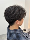 フェザーパーマ/センターパート/メンズパーマ/千葉駅/橋本修杜