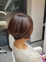 リスペクト マンボ(RESPECT MAMBO)&nbsp;アンブレラカラー/ウェーブパーマ/こなれミディ/前髪/豊田