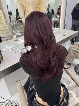 レイヤーカット×ボルドー◎