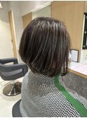 白髪ぼかしハイライトカラー/ショートボブ