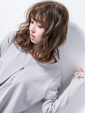 カバーヘア 上尾西口店(COVER HAIR) 暖色系カラー無造作パーマ濡れ髪ウェットヘアv上尾20代30代40代