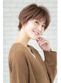 イメチェンこなれショート×マロンベージュ[横浜]
